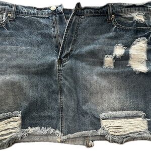 Forever 21 Size 20 Denim Mini Skirt
